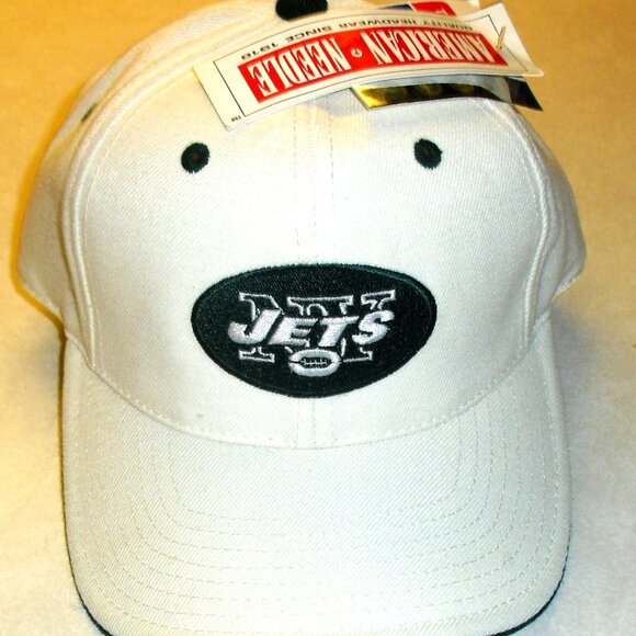 New York Jets Mens Vintage 90s American Needle Fitted Hat sz. 7 1/4 New NFL - Picture 1 of 4